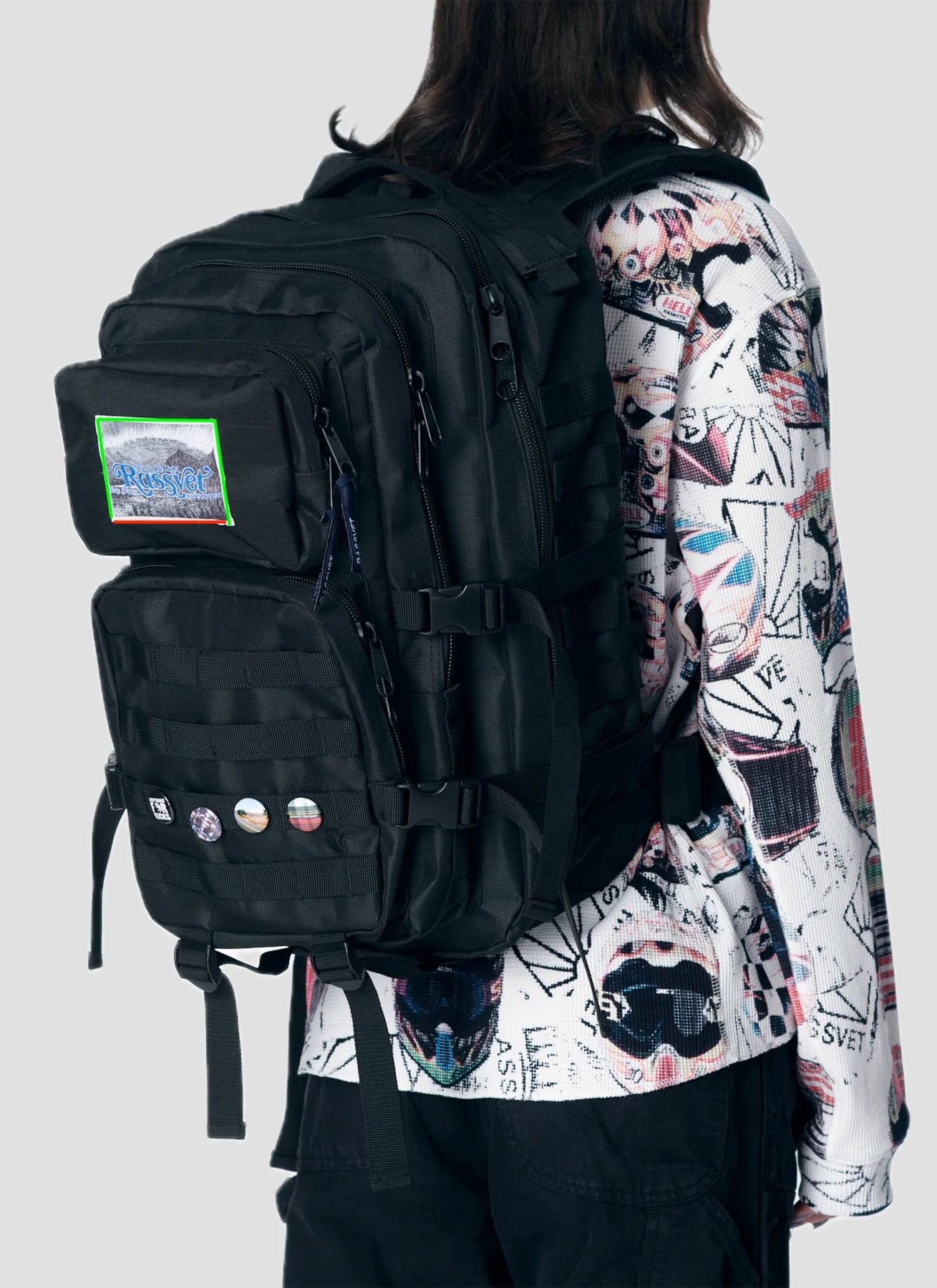 Unisex Military Backpack Woven