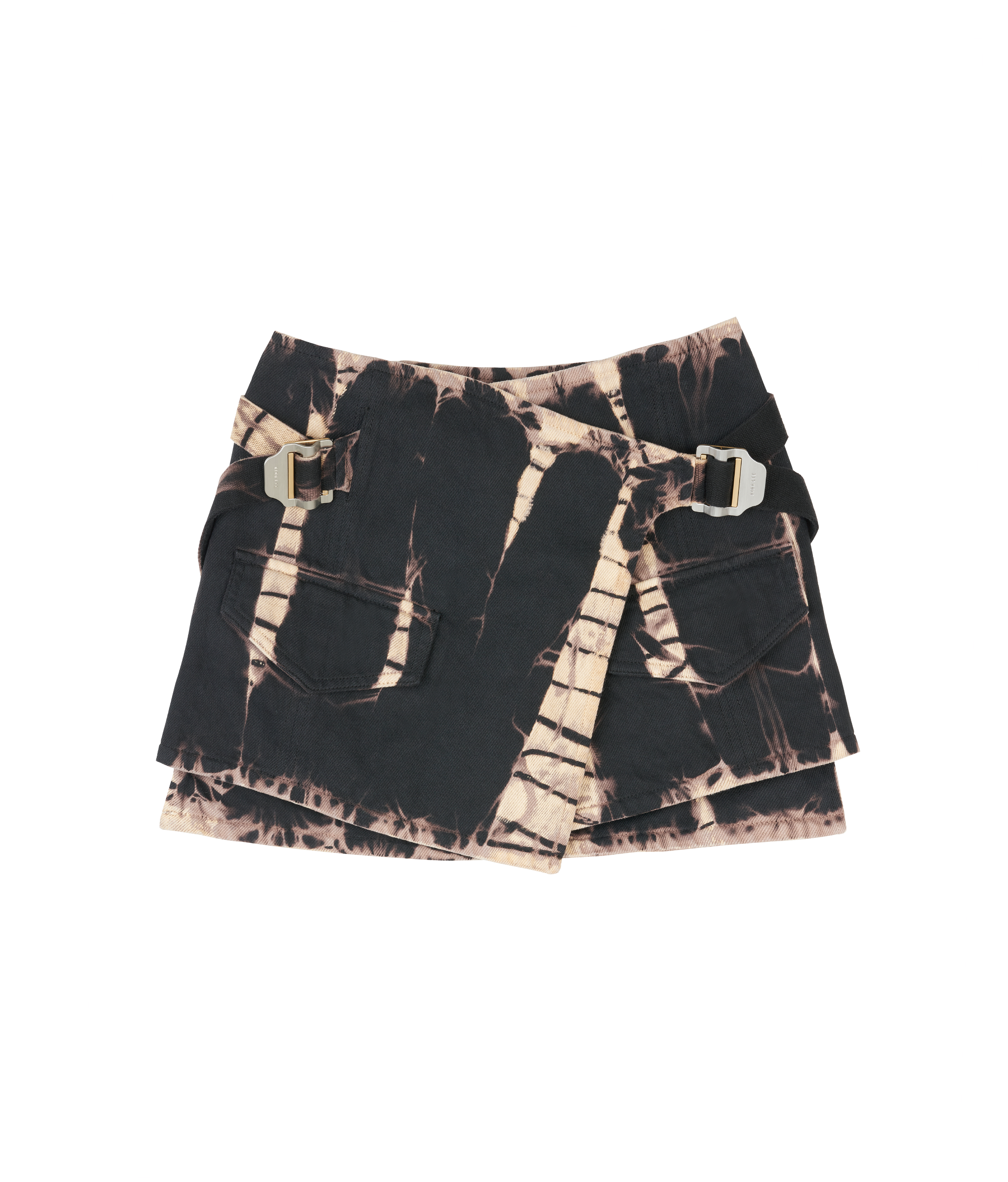 Denim Wrap Mini Skirt