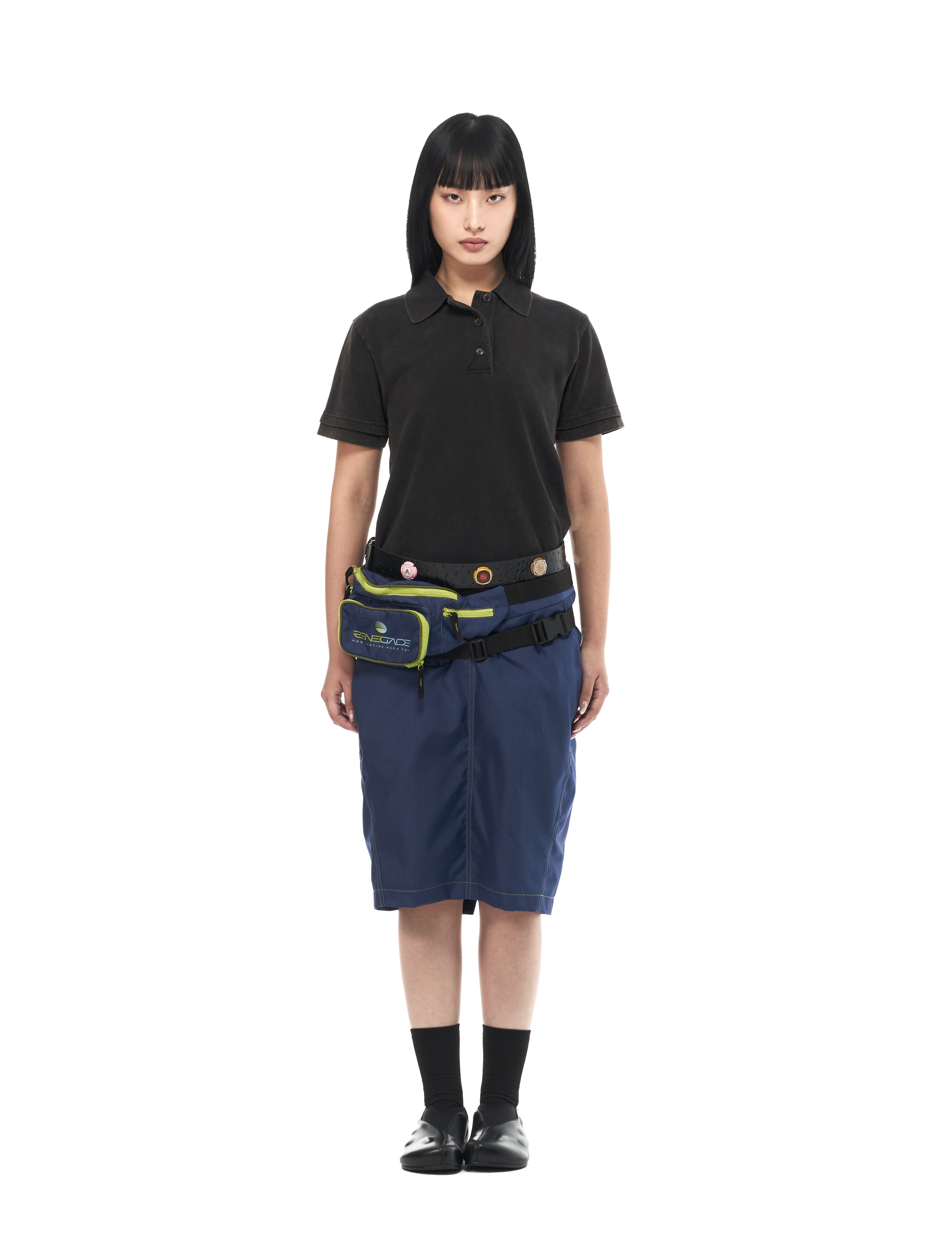 Layered Short Sleeve Polo Top