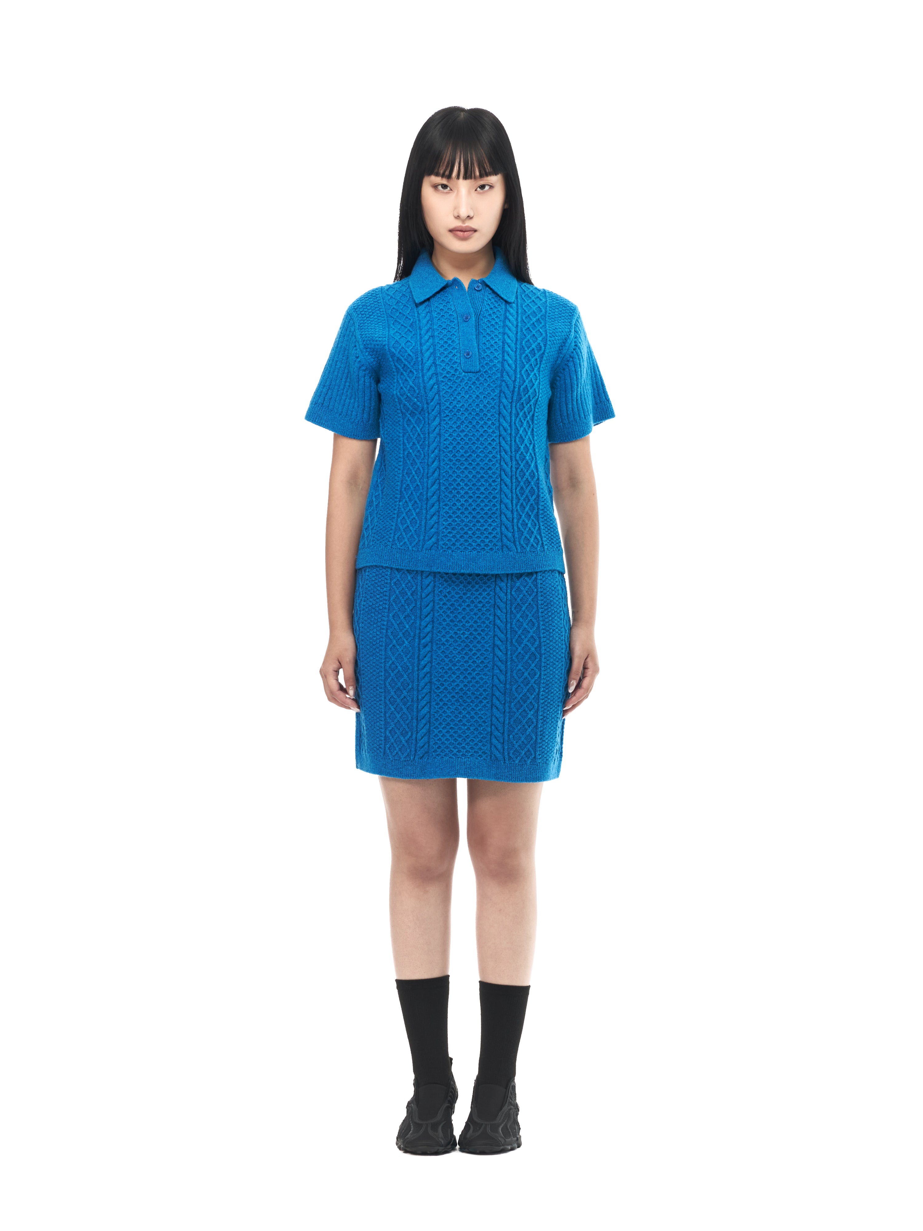 Cable Knit Mini Skirt