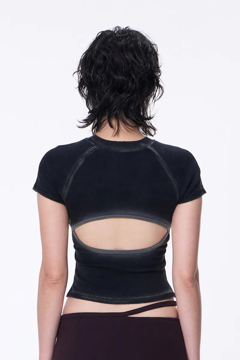 Washed Open-Back logo Top