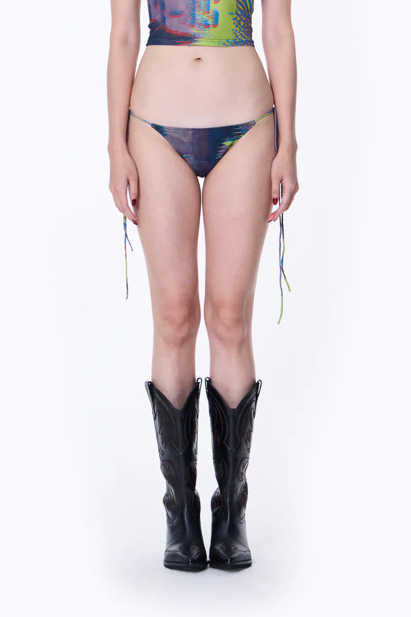 Fragments Print String bikini