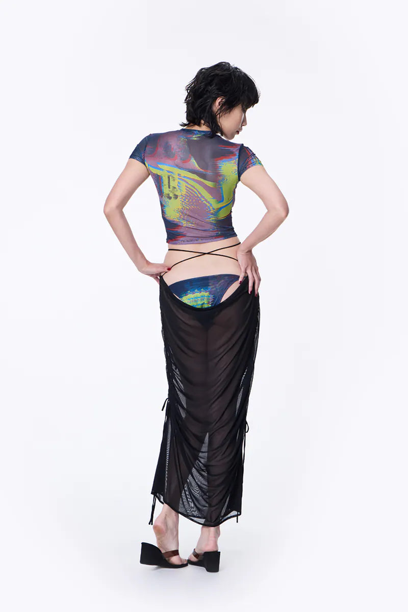 Fragments Print String bikini