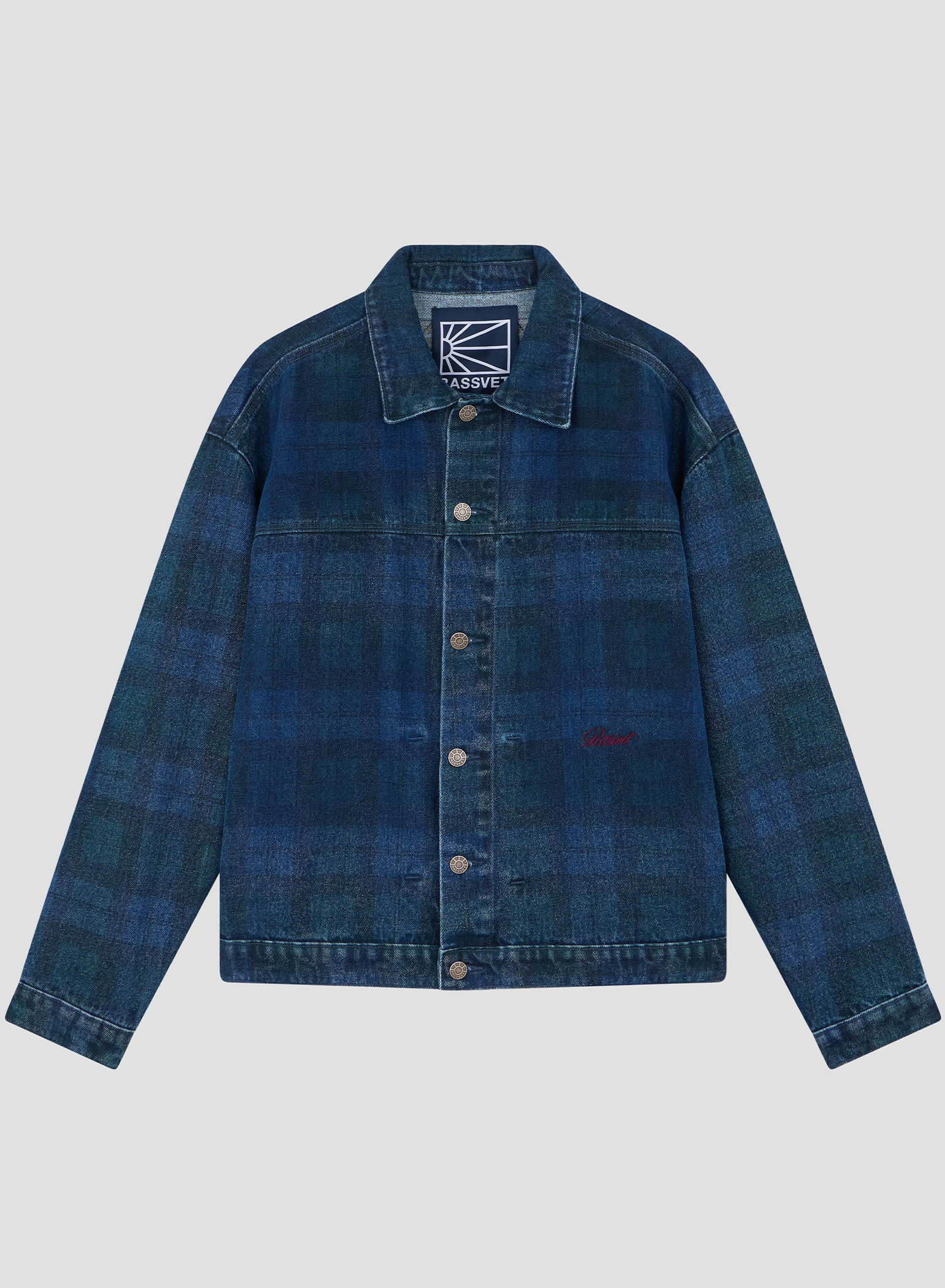 Allover Printed Denim Jacket Wo