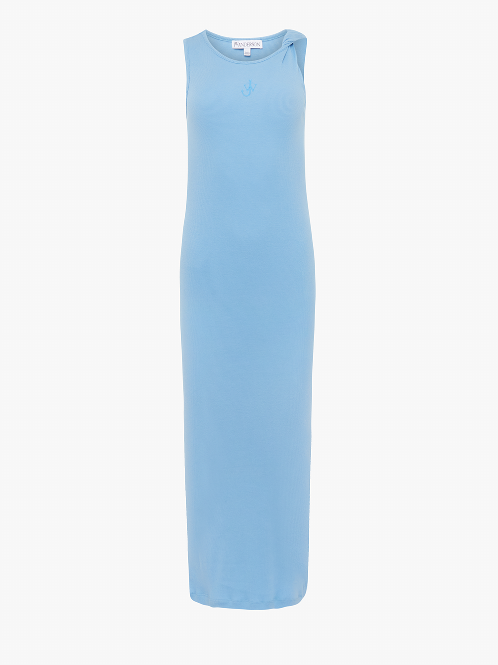 Anchor Embroidery Twisted Strap Dress