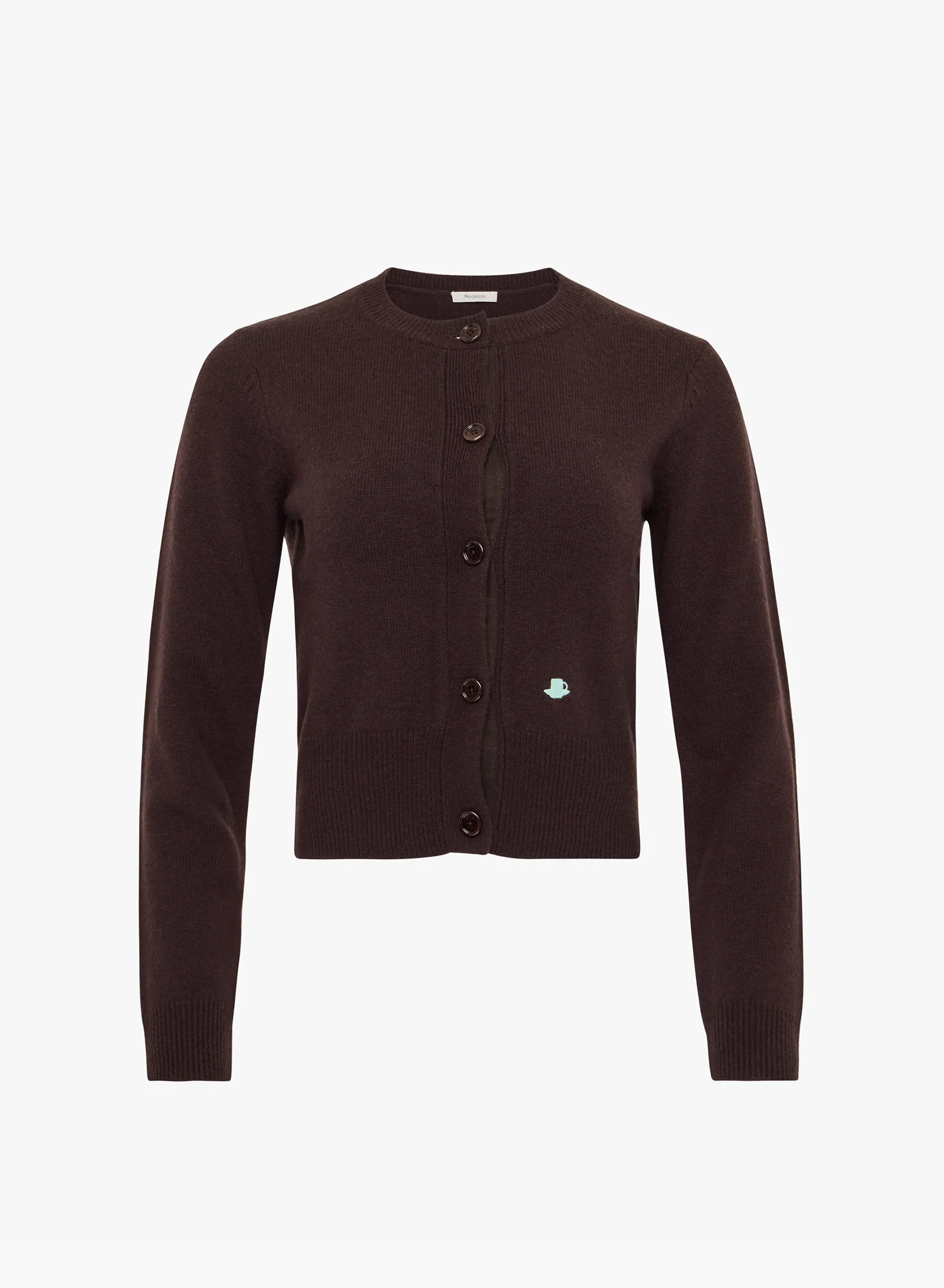 Contrast Embroidery Cardigan