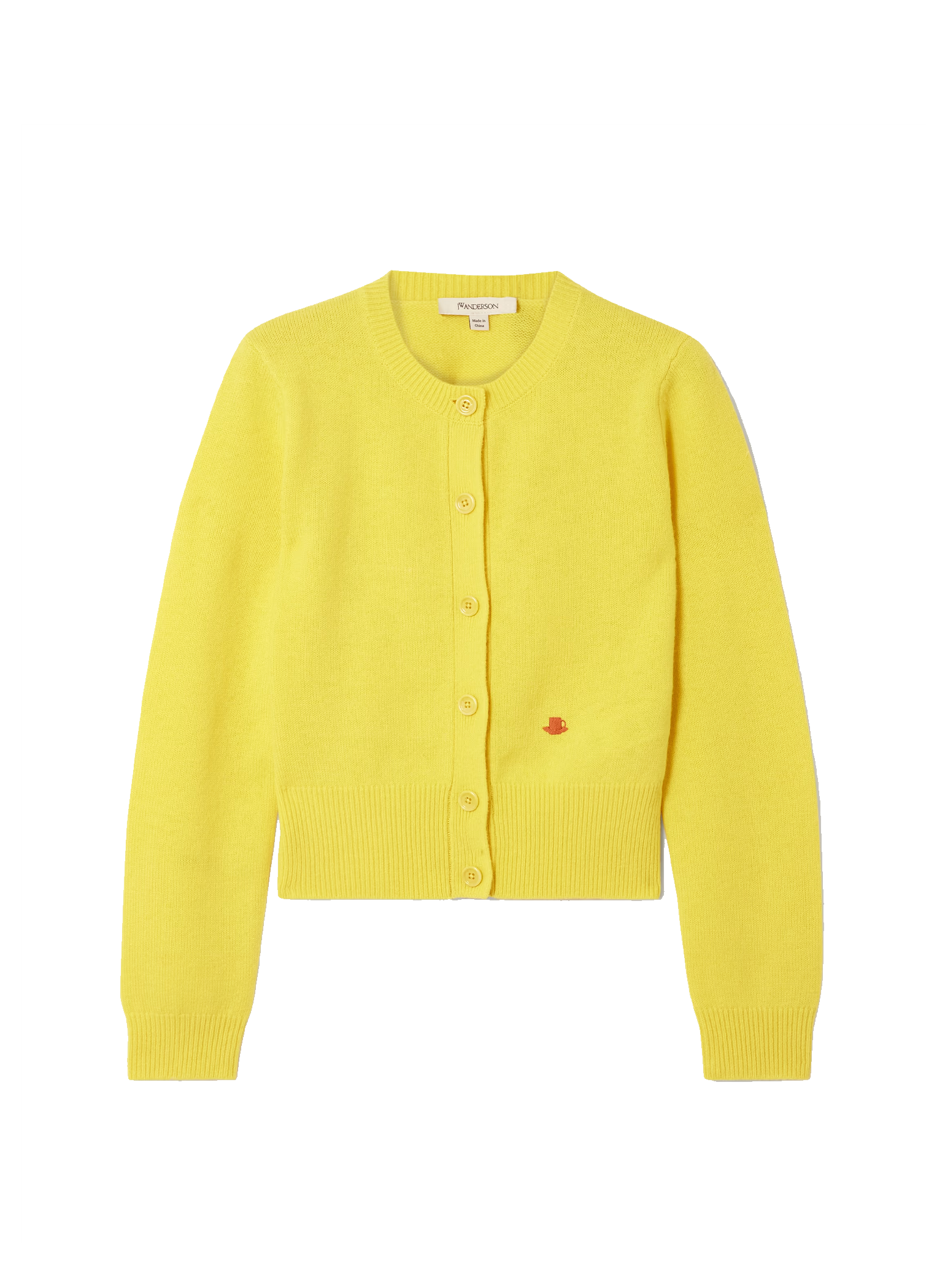 Contrast Embroidery Cardigan