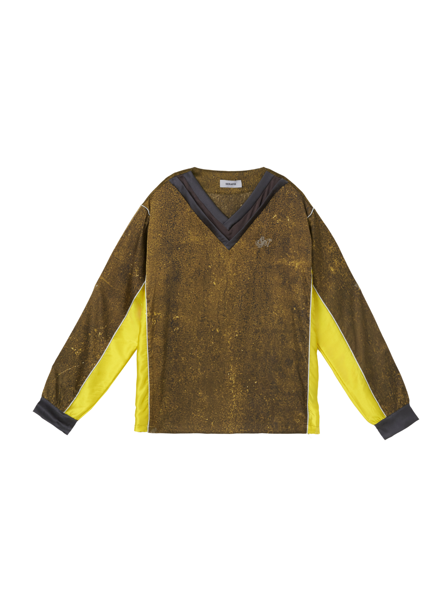 Double V-neck Long Sleeve Top