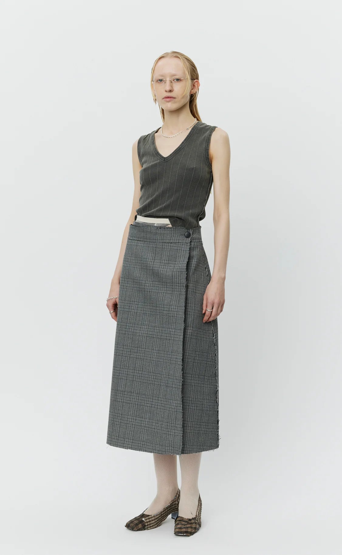 Heavy Wool Wrap Skirt