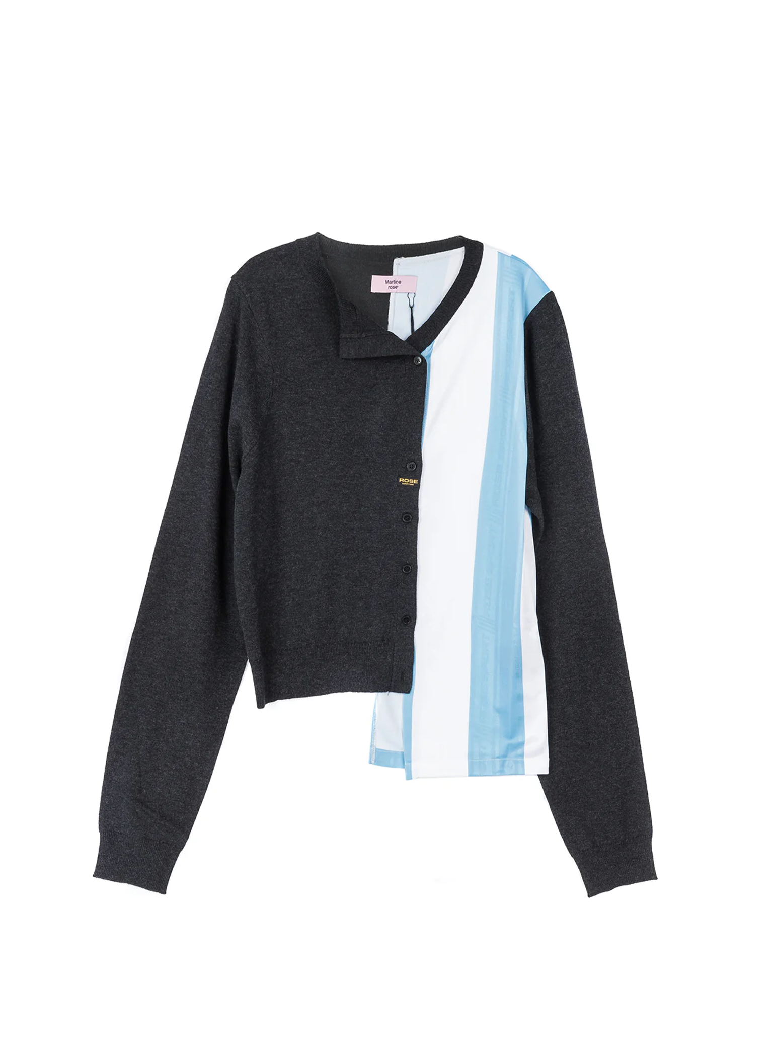 Hybrid Football Cardigan Cropped Cable Half Zip
