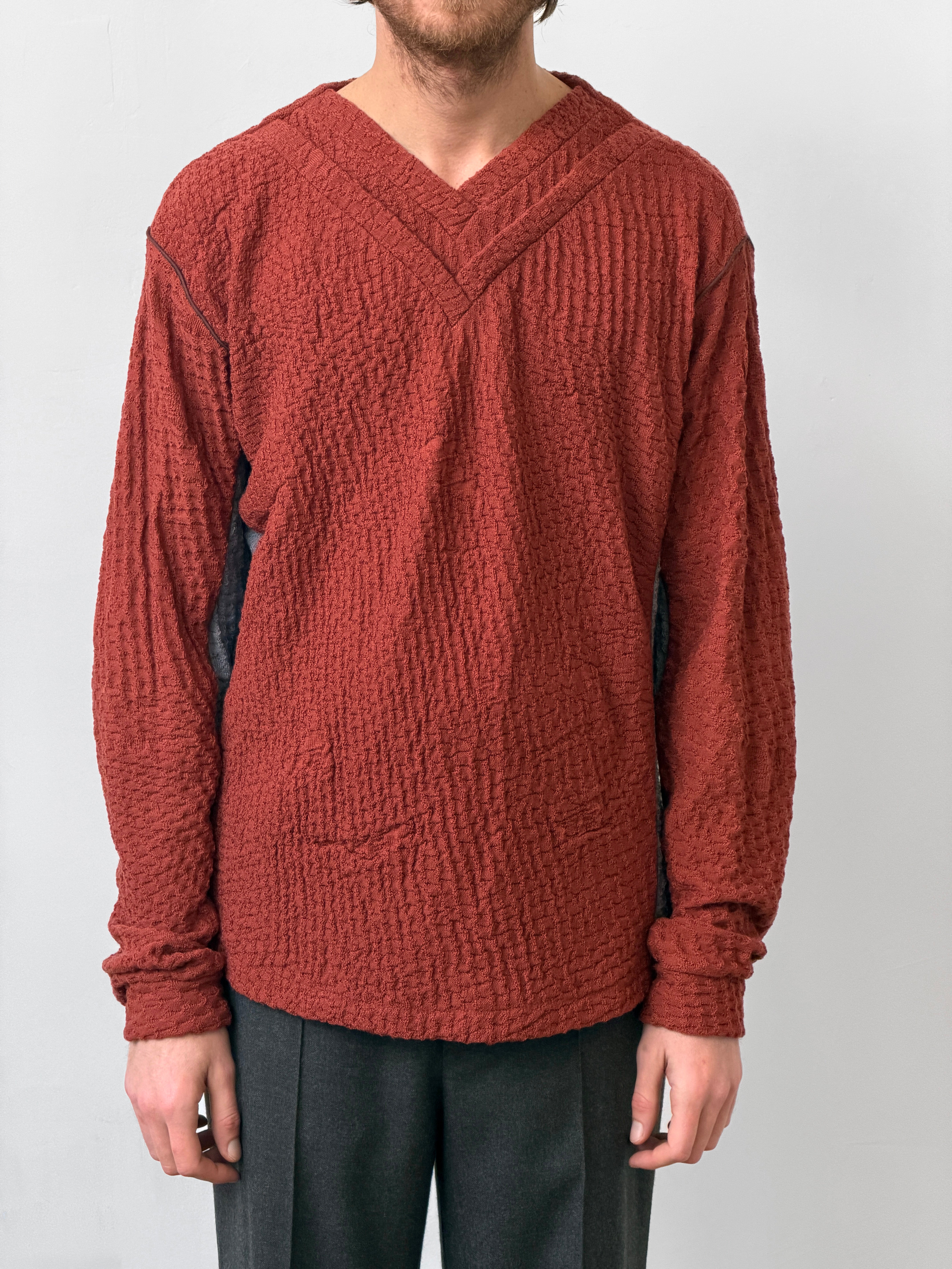 Keramidi Knit V-neck Top