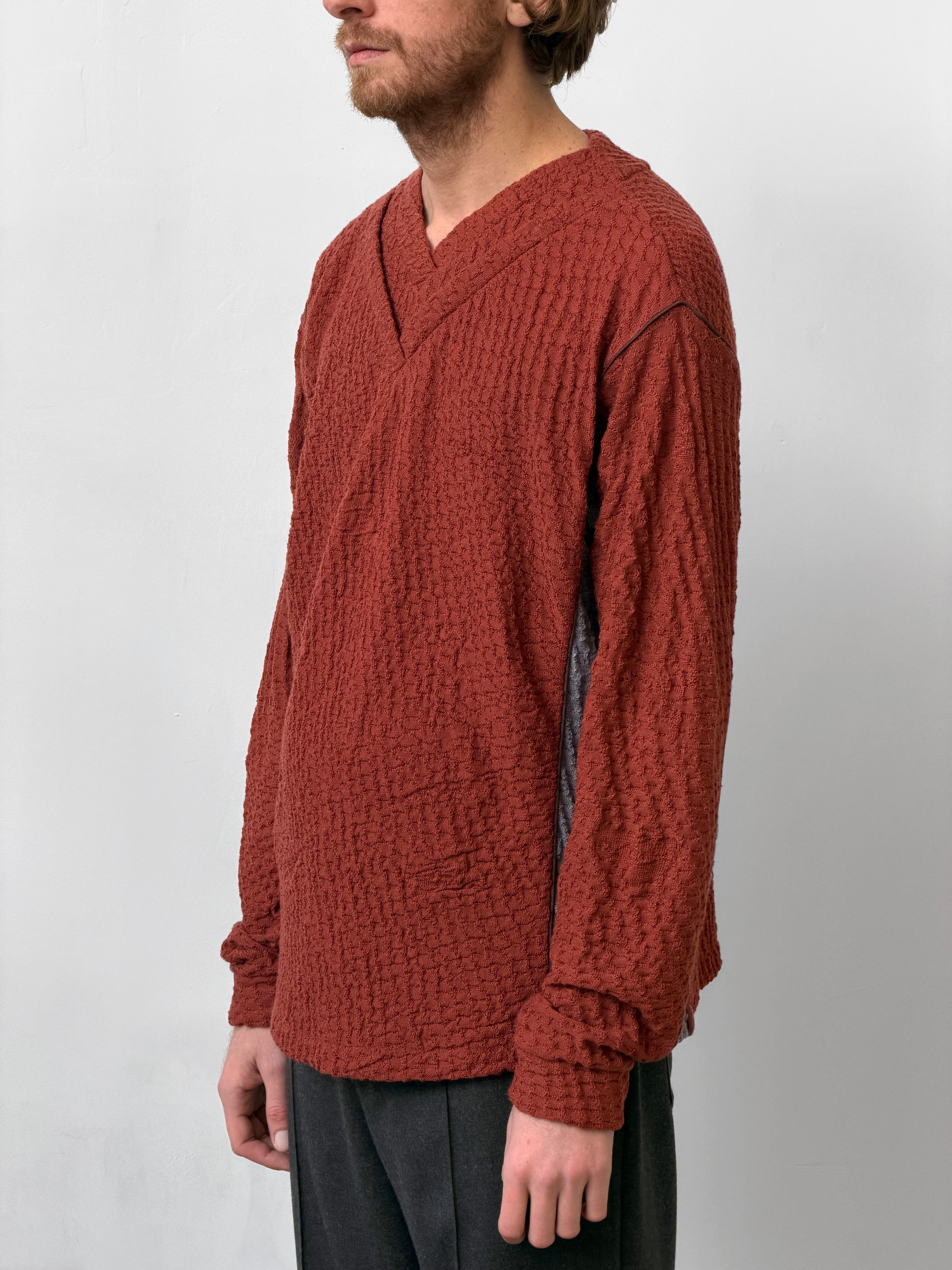 Keramidi Knit V-neck Top