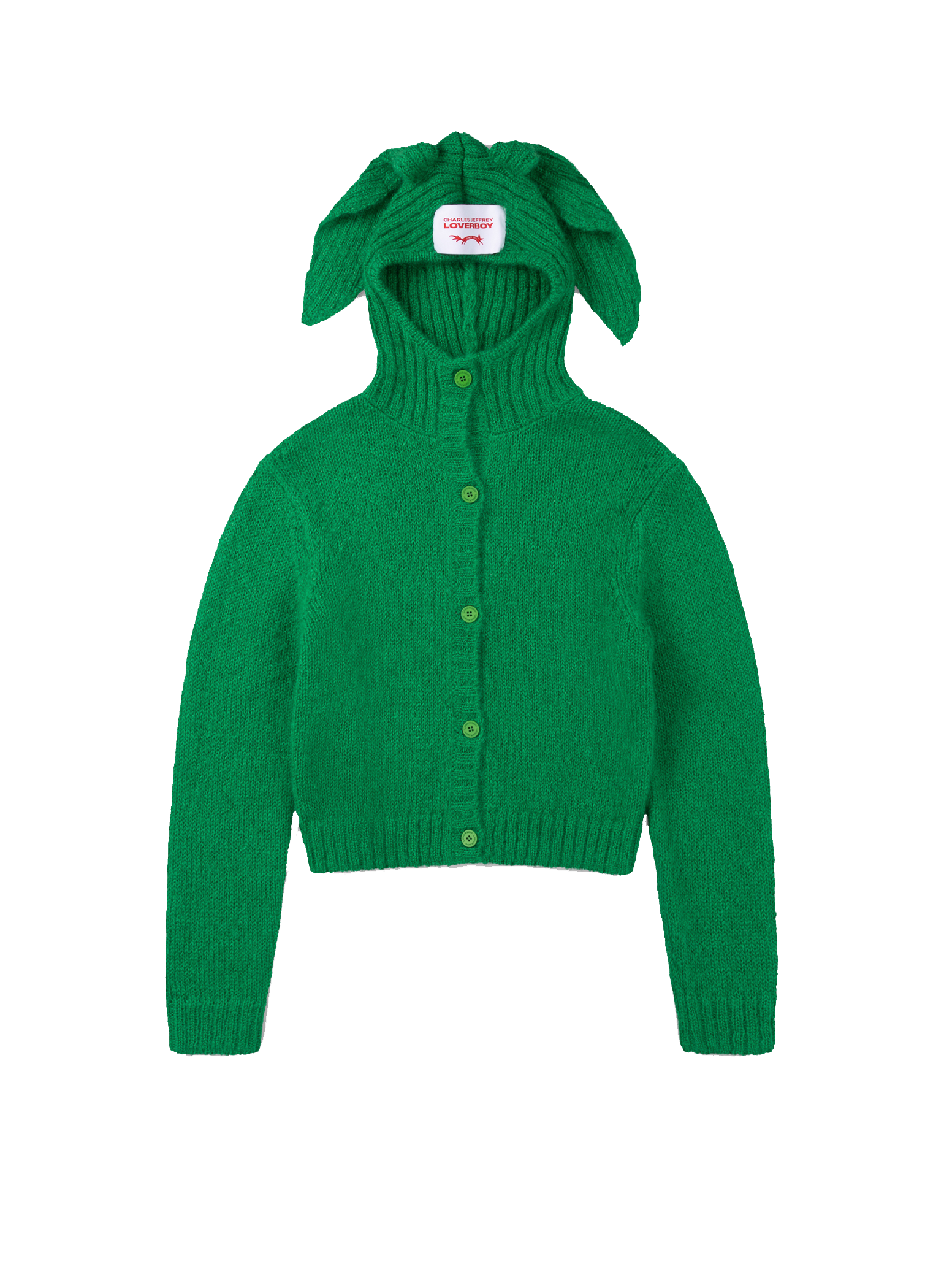 Knitted Rabbit Balaclava Cardigan