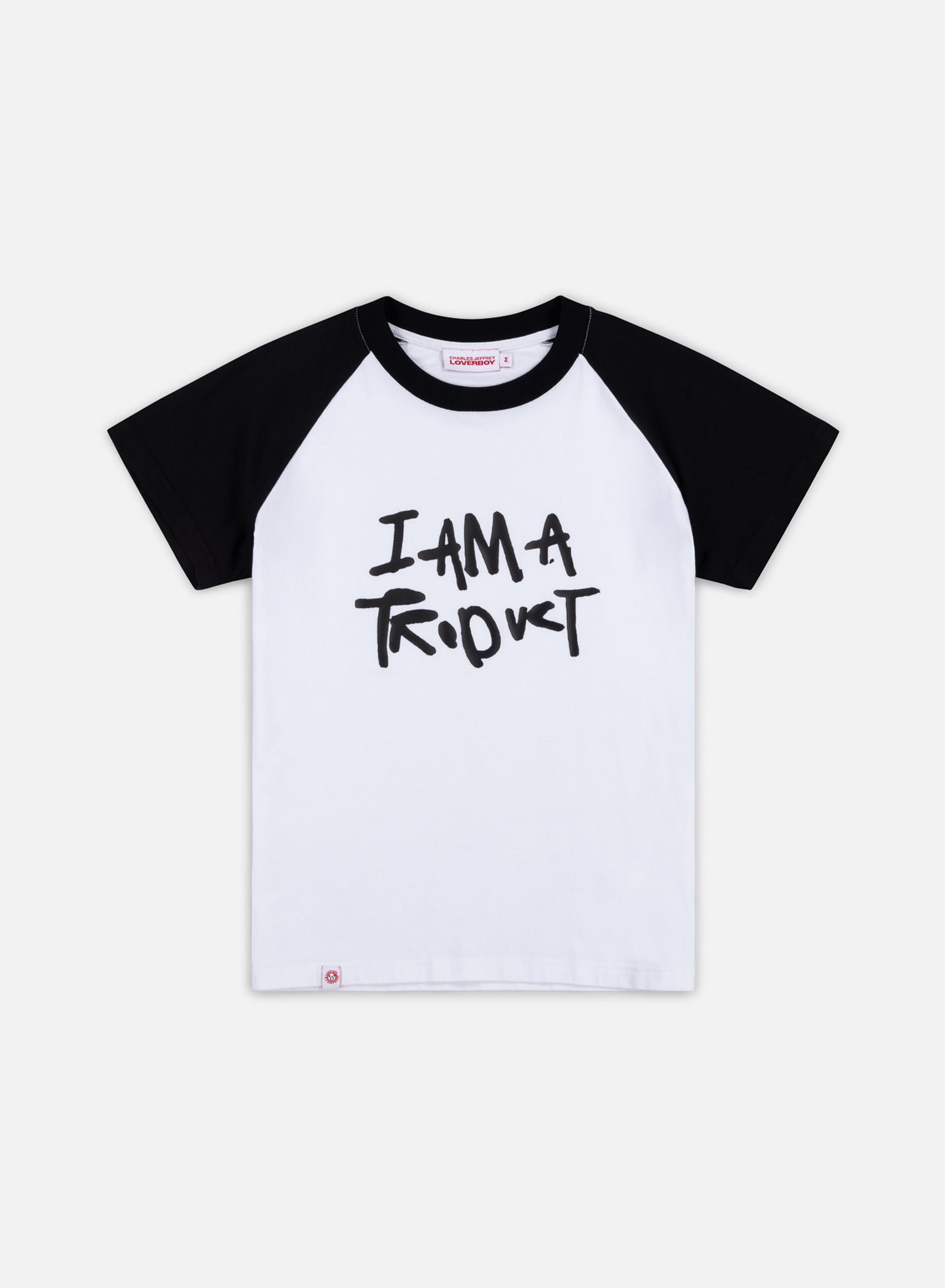 Knitted Graphic Baby Raglan Tee