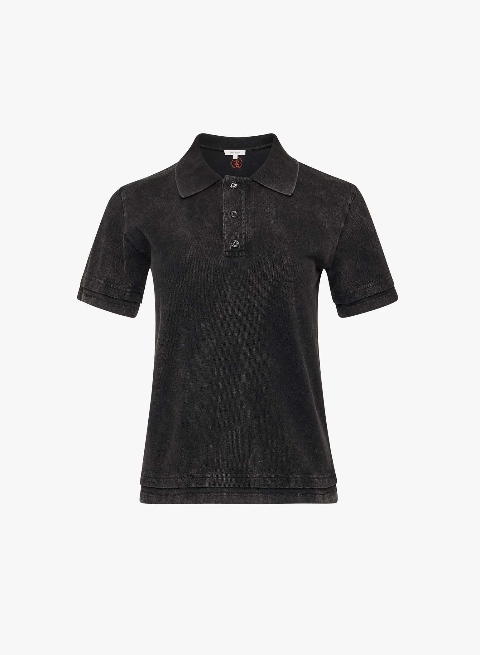 Layered Short Sleeve Polo Top