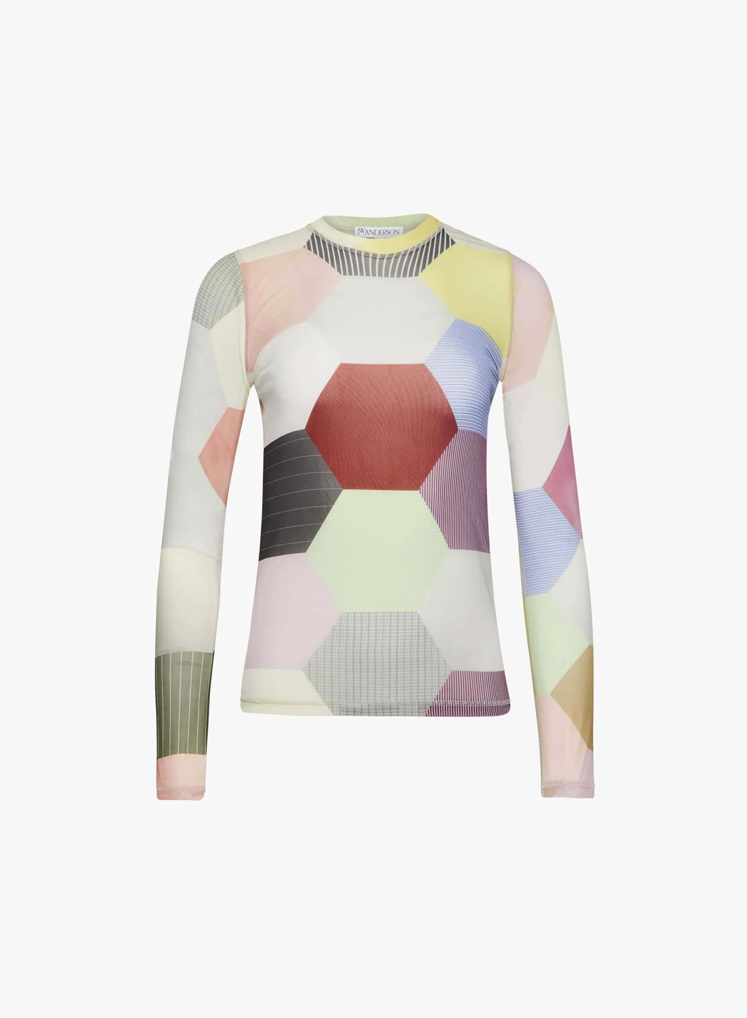 Patchwork' Print Long Sleeve Underpinning