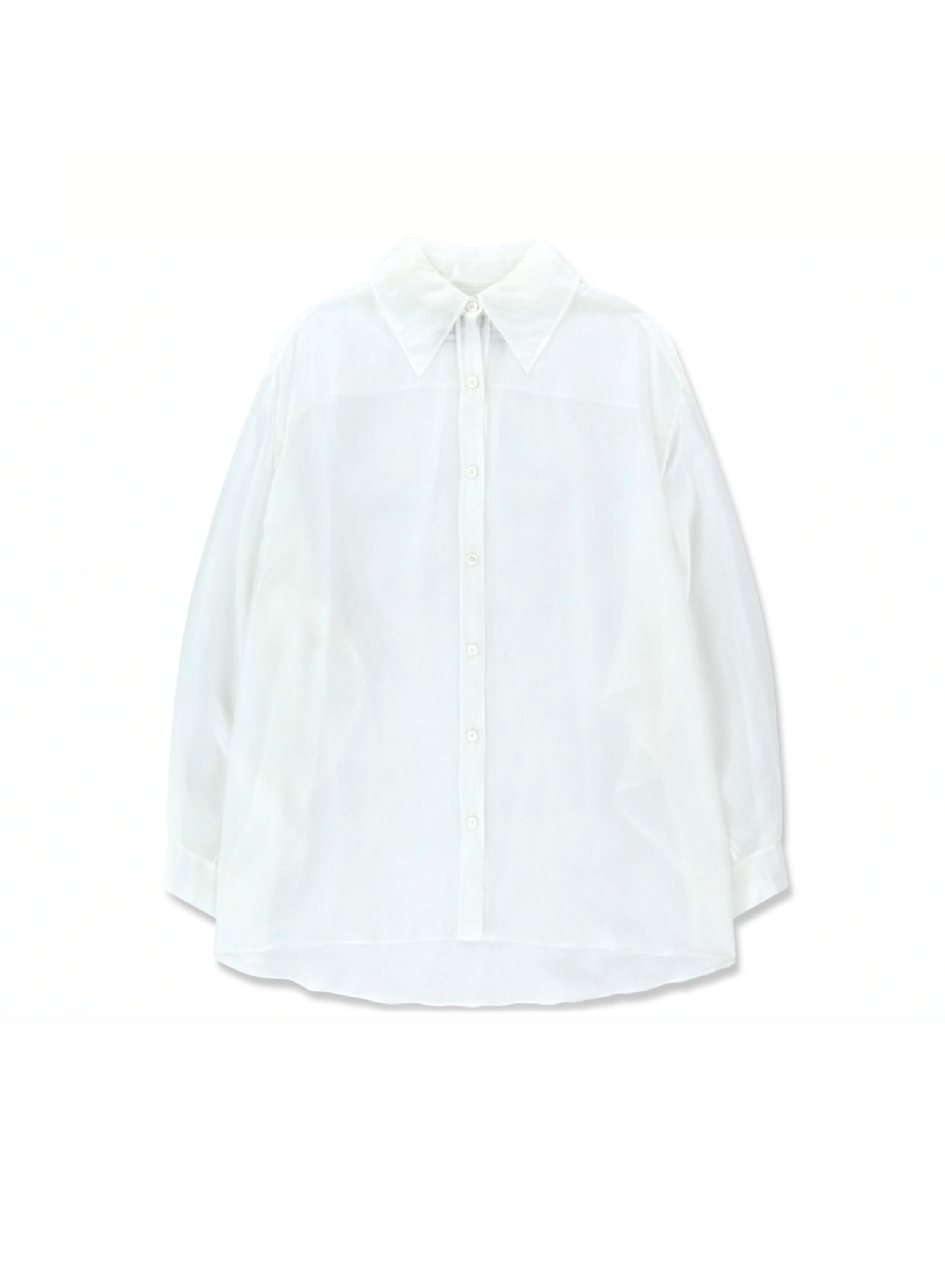 Organza Shirt With Pleated Wrap Mini Skirt Set