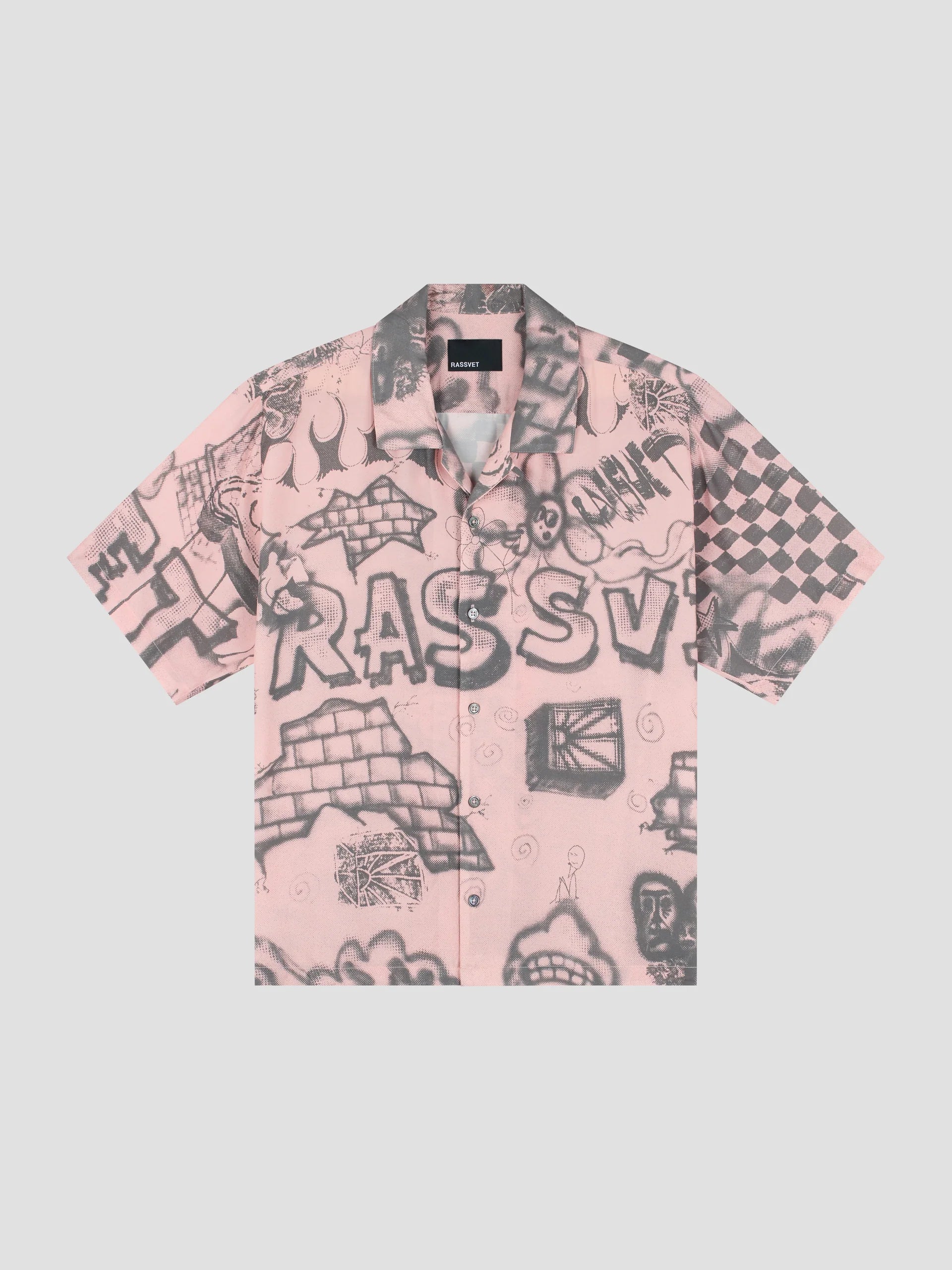 Men Spray Ss Shirt Woven