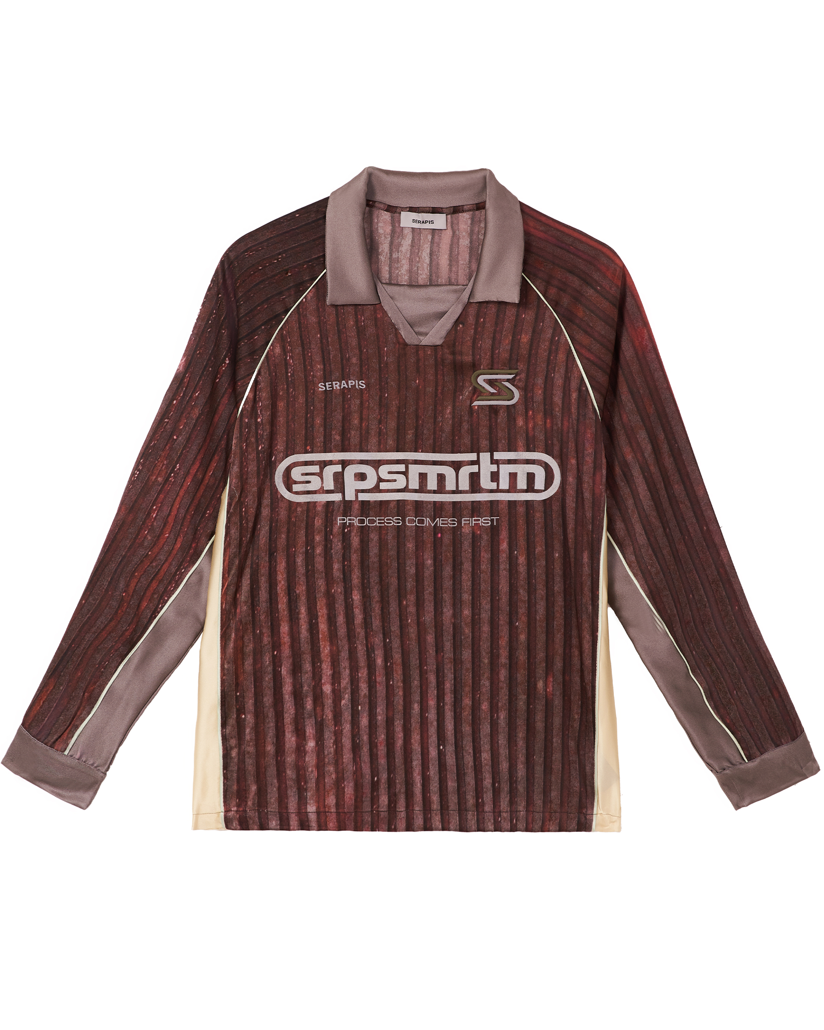 Aub Stripes Silk Long Sleeve Football Top