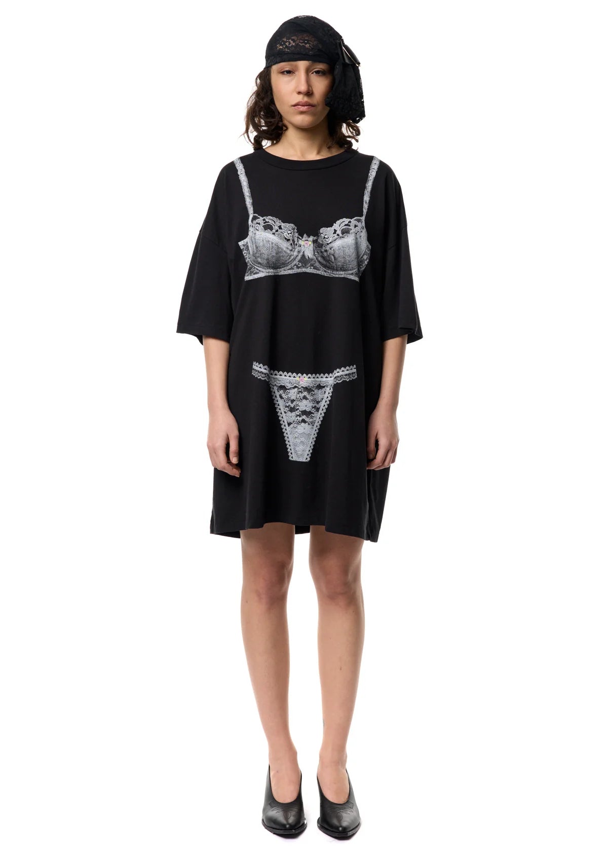 Women Trompe L'oeil Tall Tee Knit