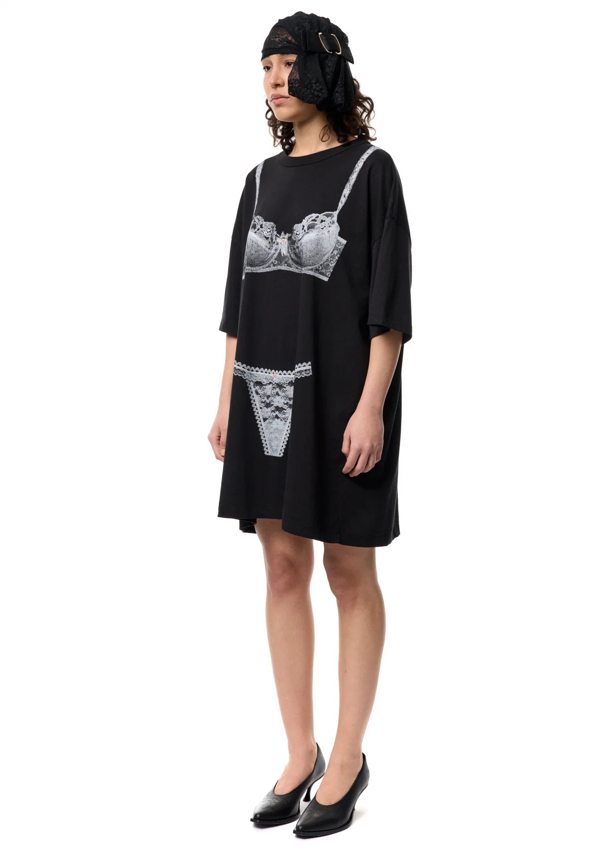 Women Trompe L'oeil Tall Tee Knit