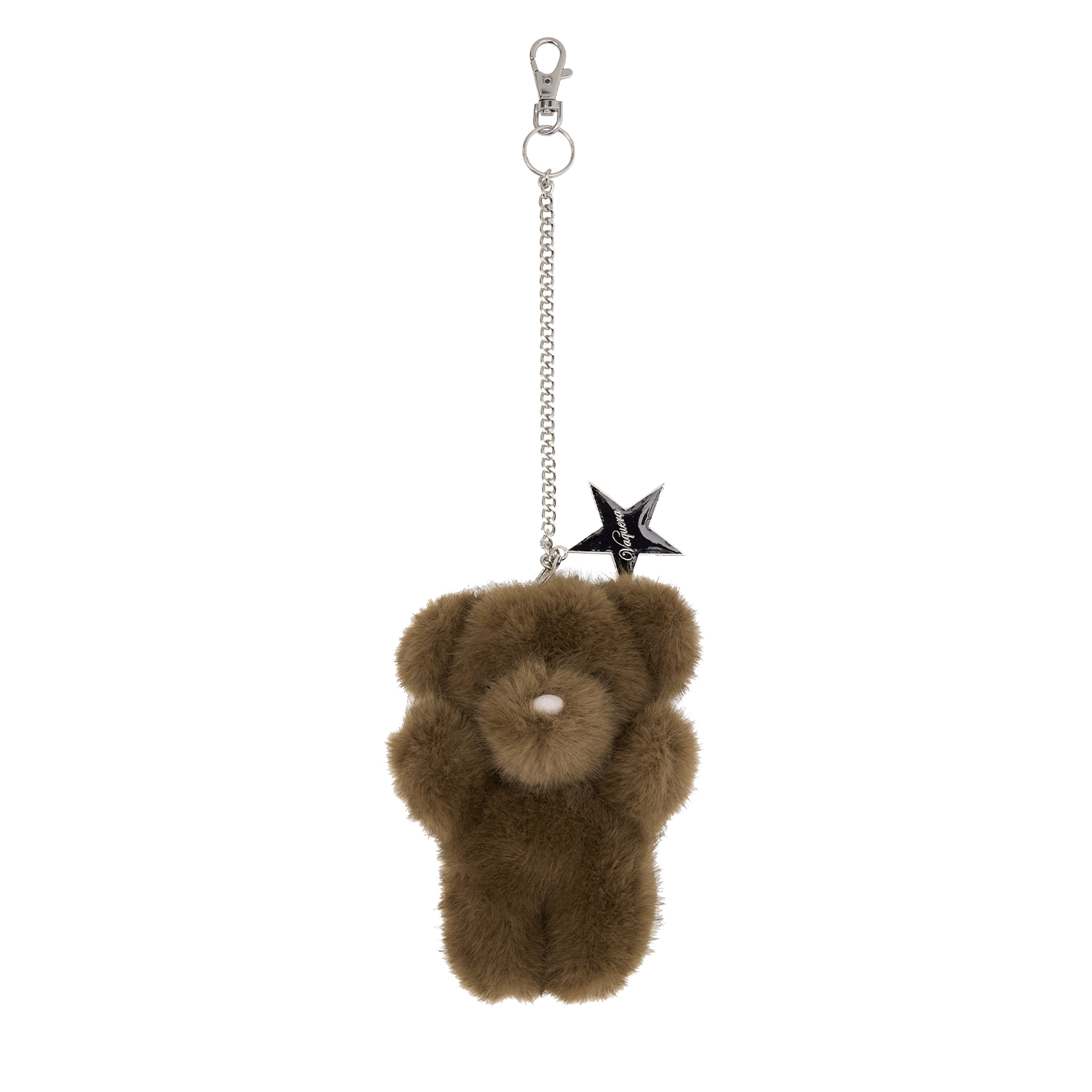 Women Teddy Bear Keychain Faux Short Fur