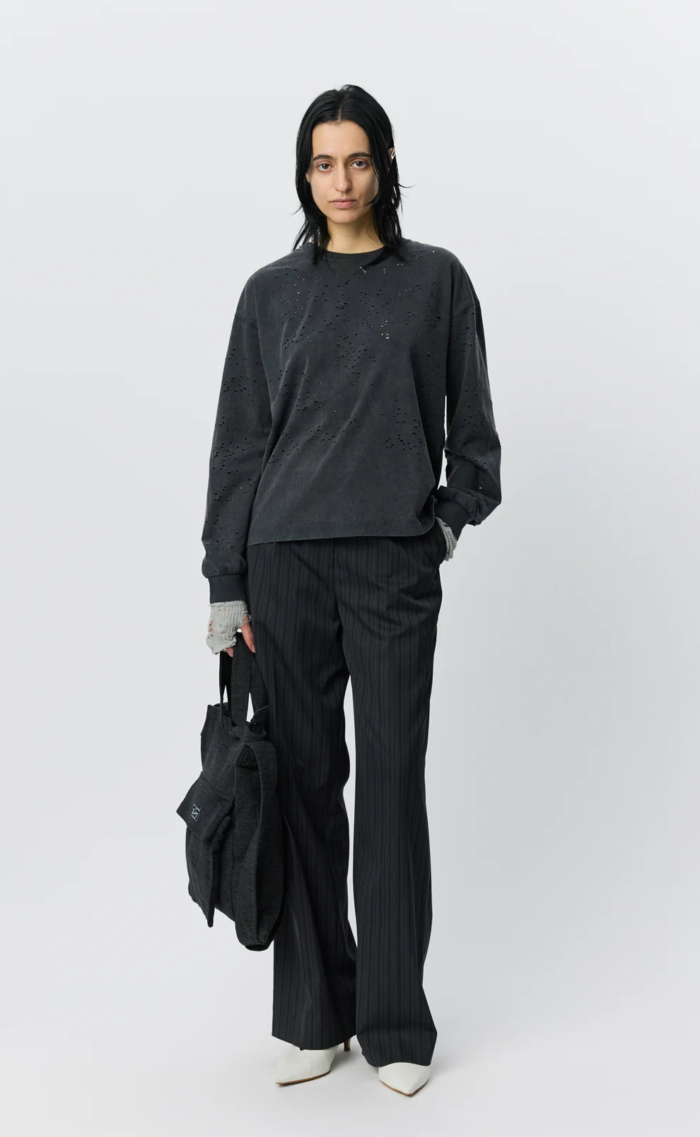 Cropped Relaxed Ls Tee