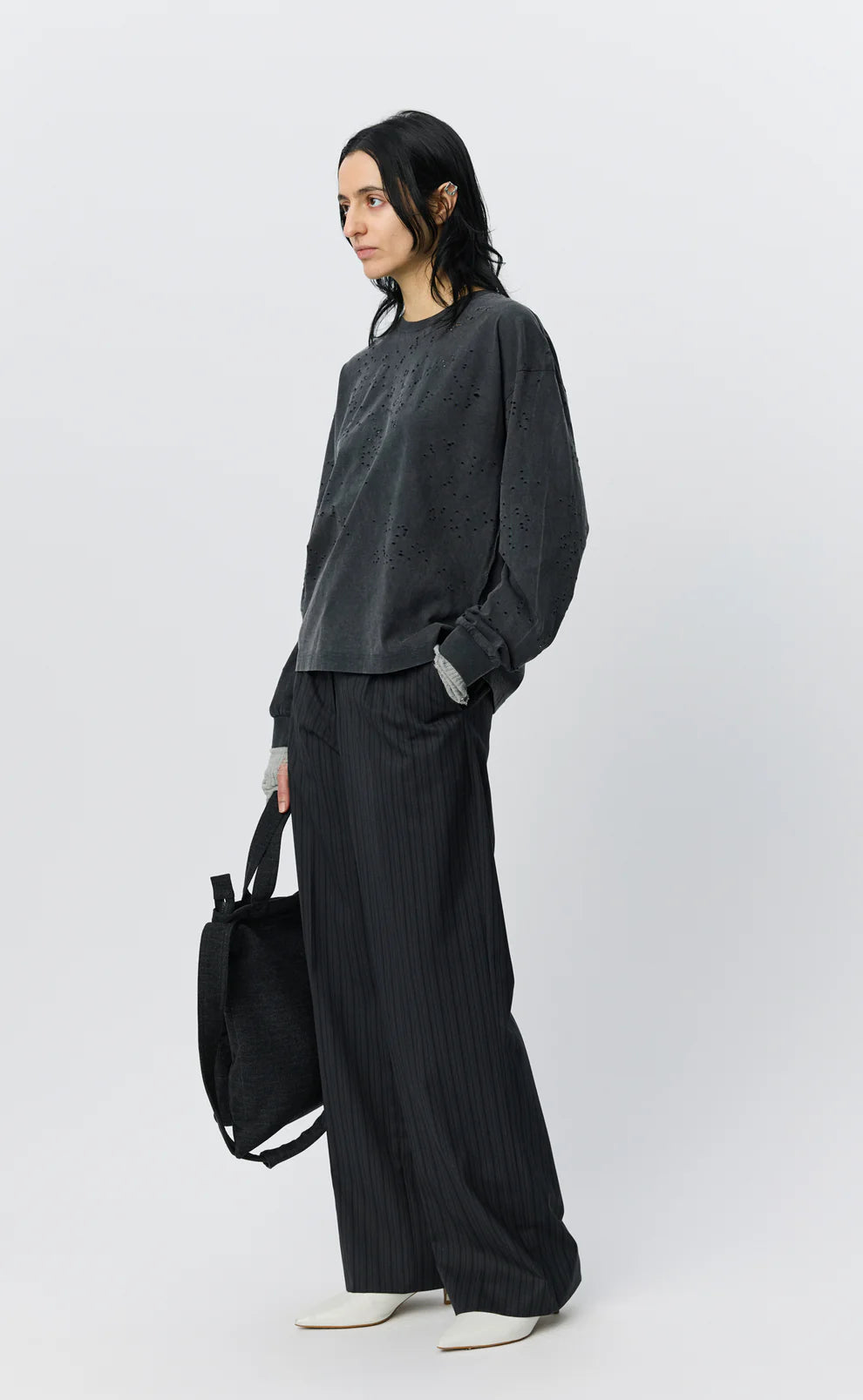 Cropped Relaxed Ls Tee