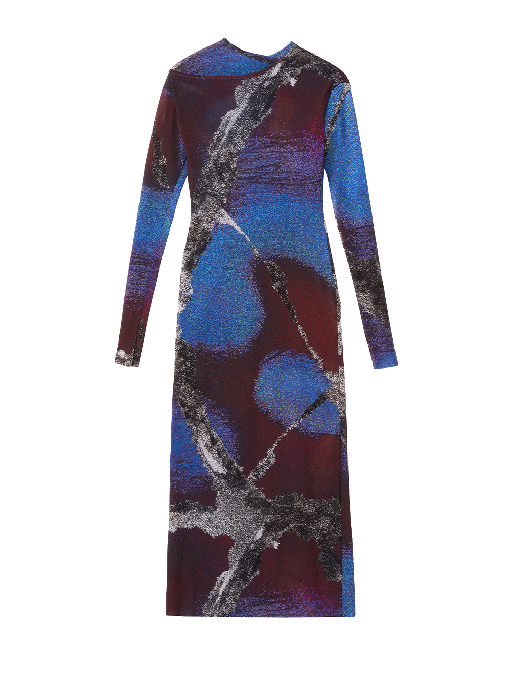 Zigzag Neckline Dress