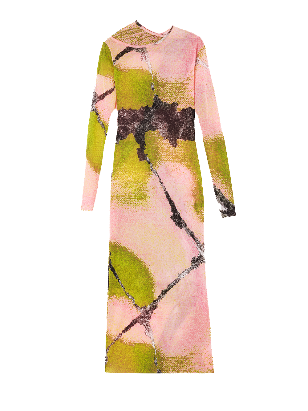 Zigzag Neckline Dress