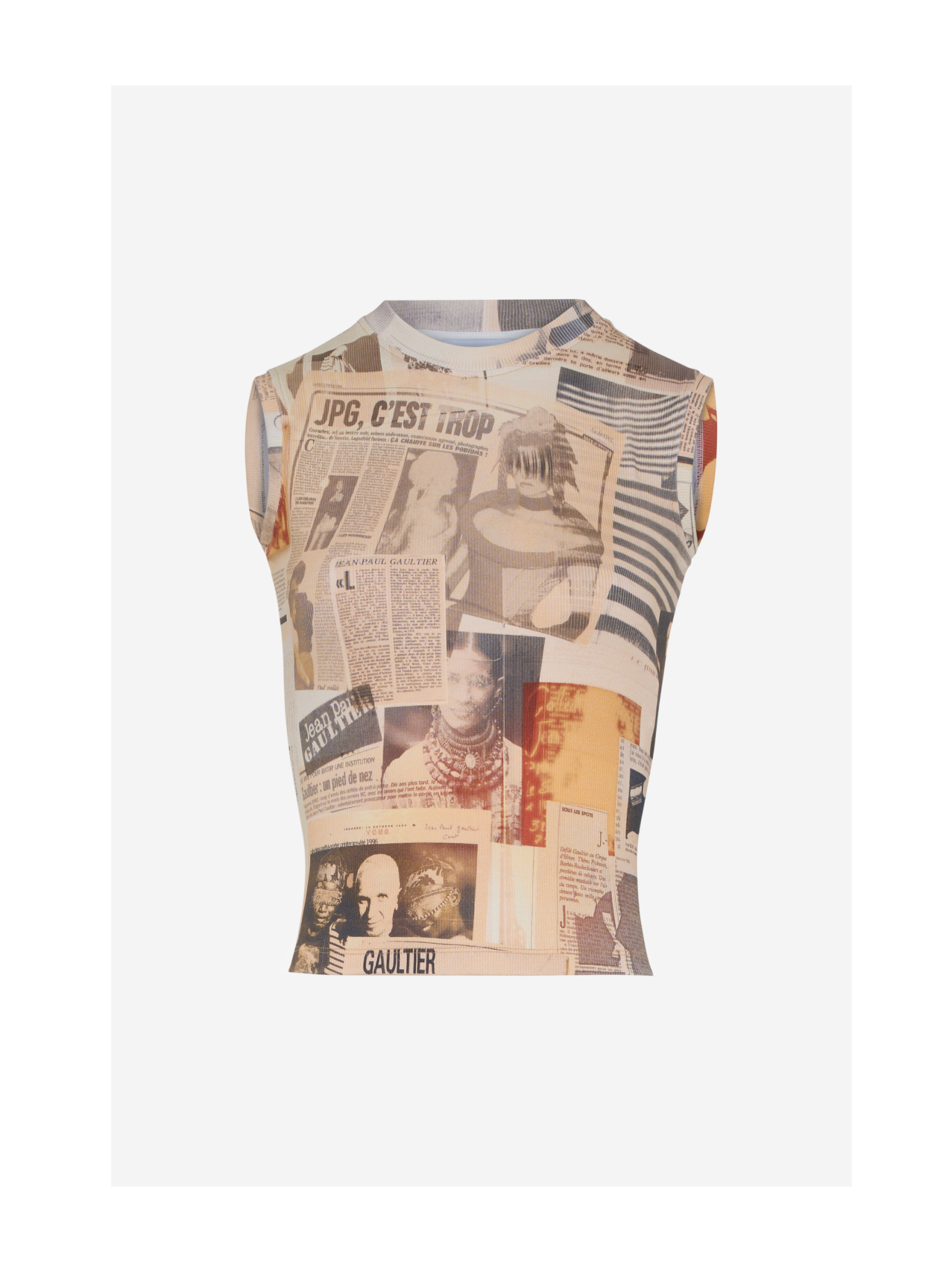 Mesh Tank Top Printed "journal"