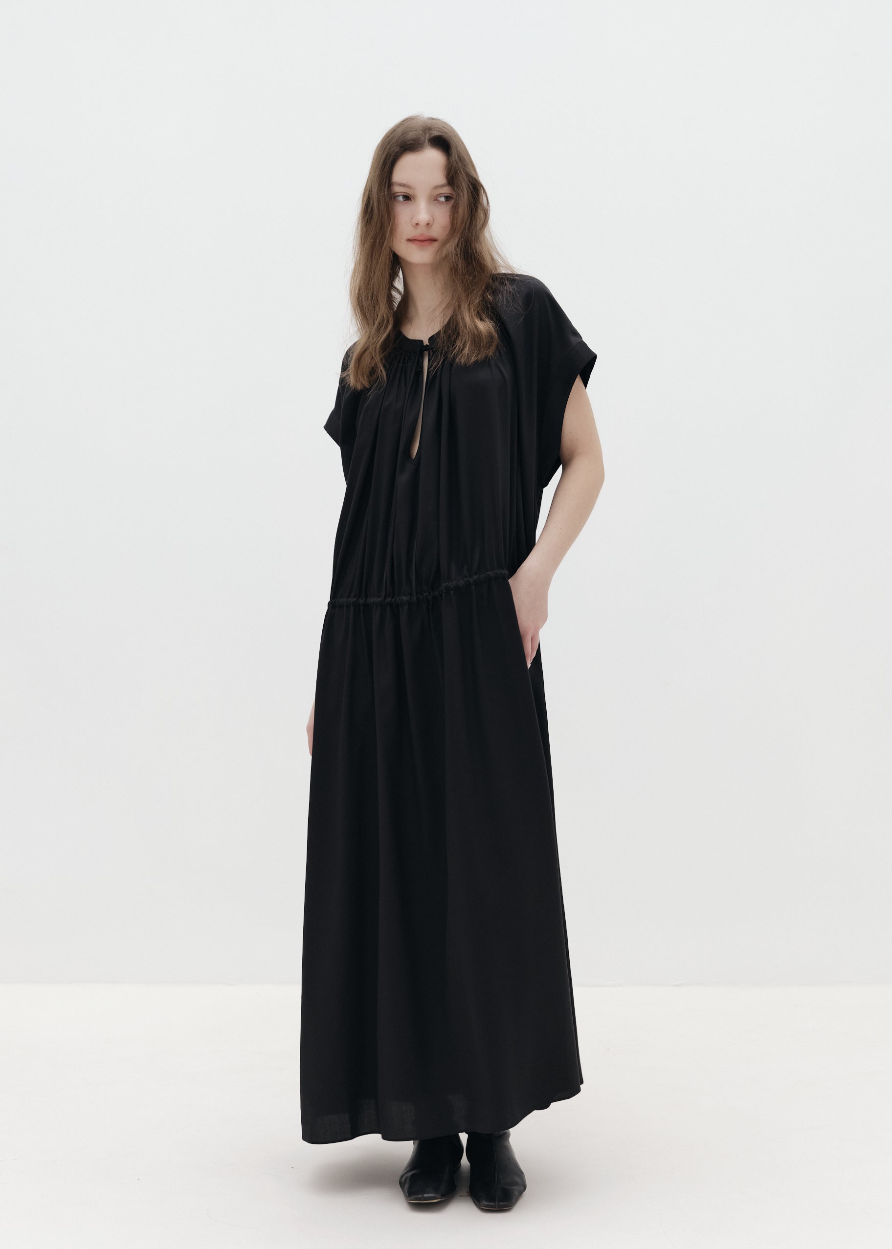 Drawstring Tie Dress