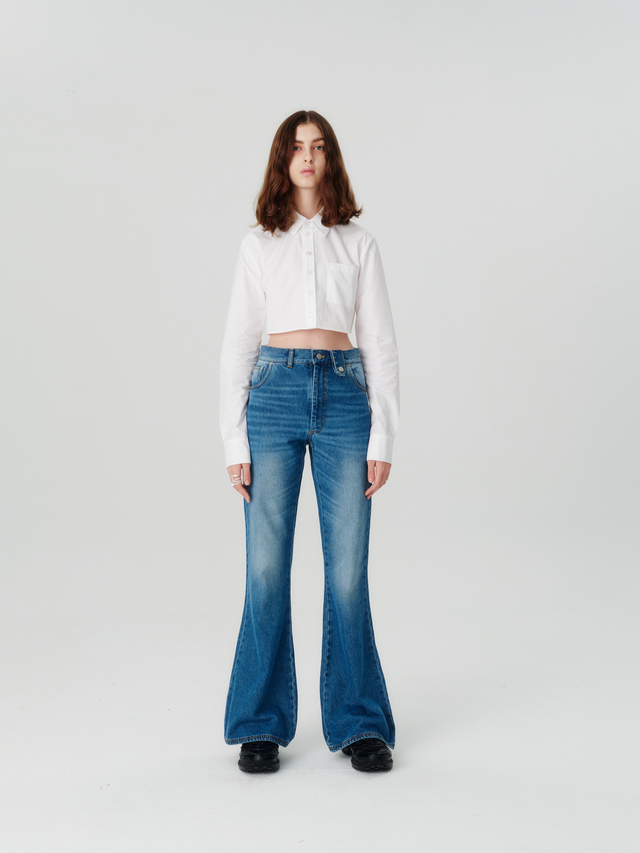 Wide leg jeans