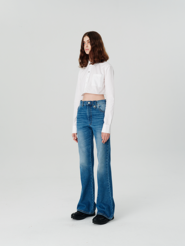 Wide leg jeans