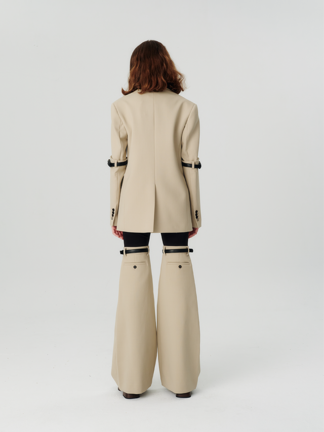 Hybrid flare trousers