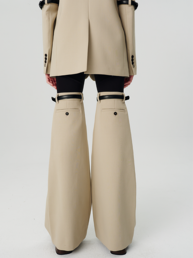 Hybrid flare trousers