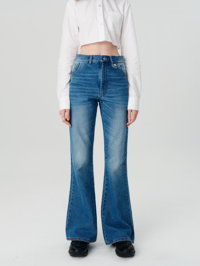 Wide leg jeans