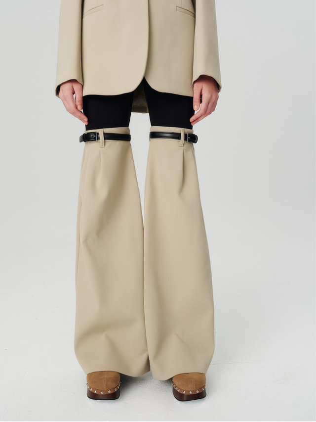 Hybrid flare trousers