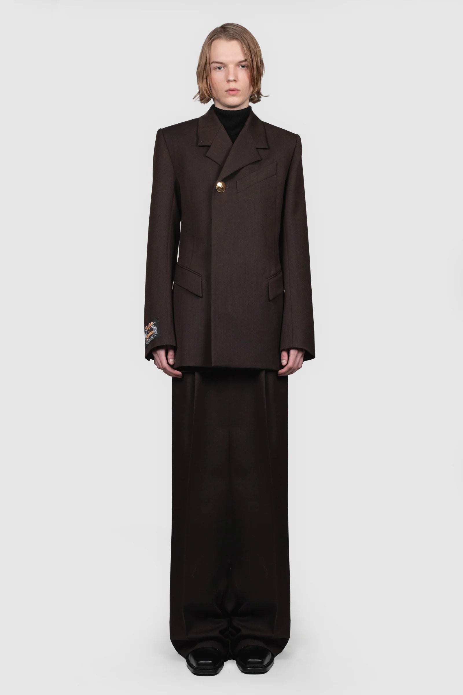 Golden Button Fitted Jacket