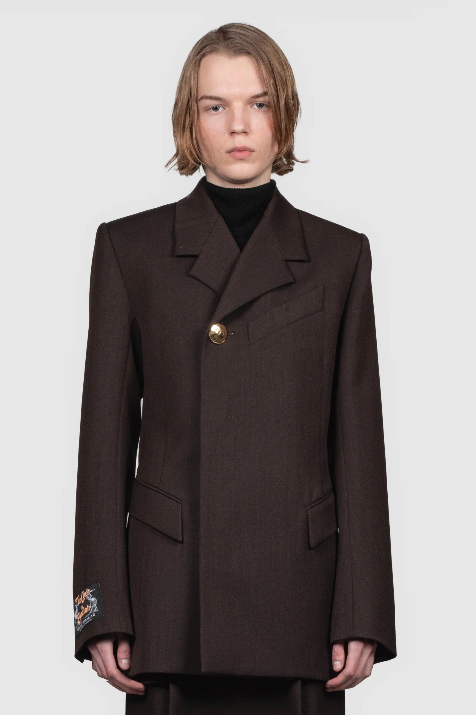 Golden Button Fitted Jacket