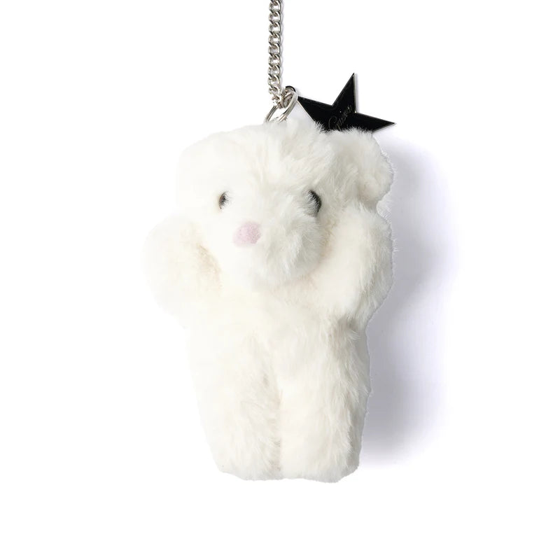 Unisex Teddy Bear Keychain Woven