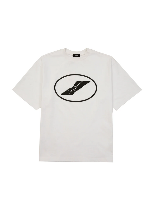 White Logo print T-shirt