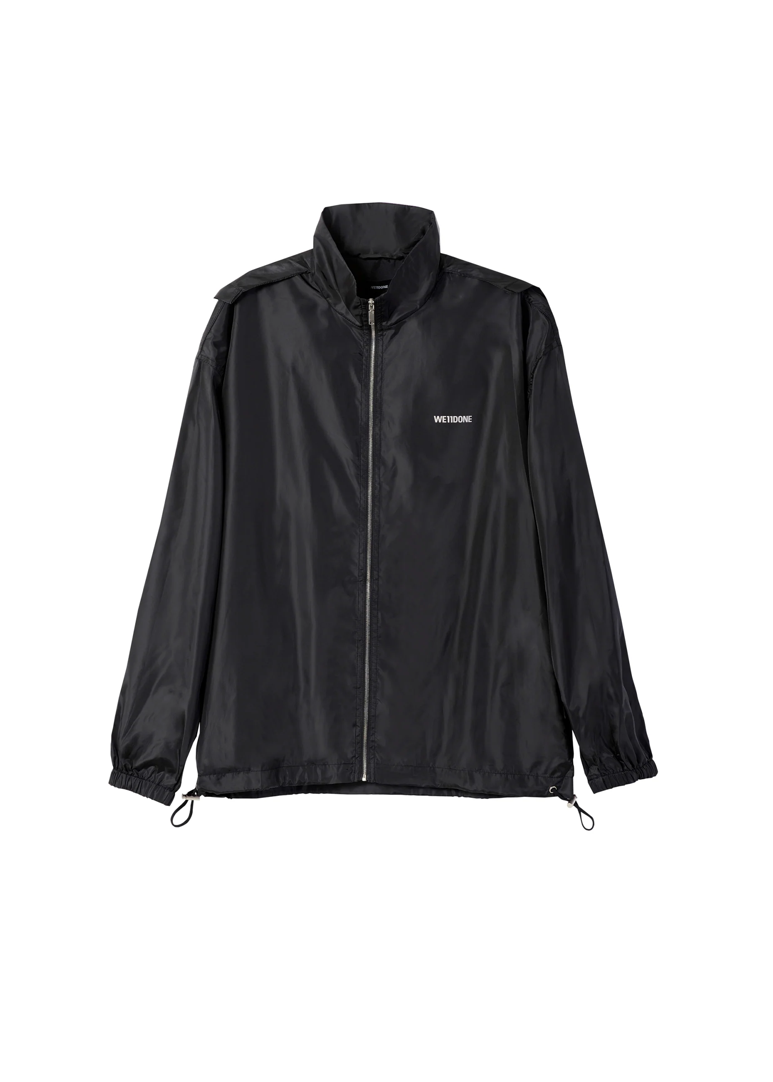 Black windbreaker jacket