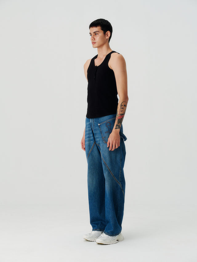 Twisted workwear jeans