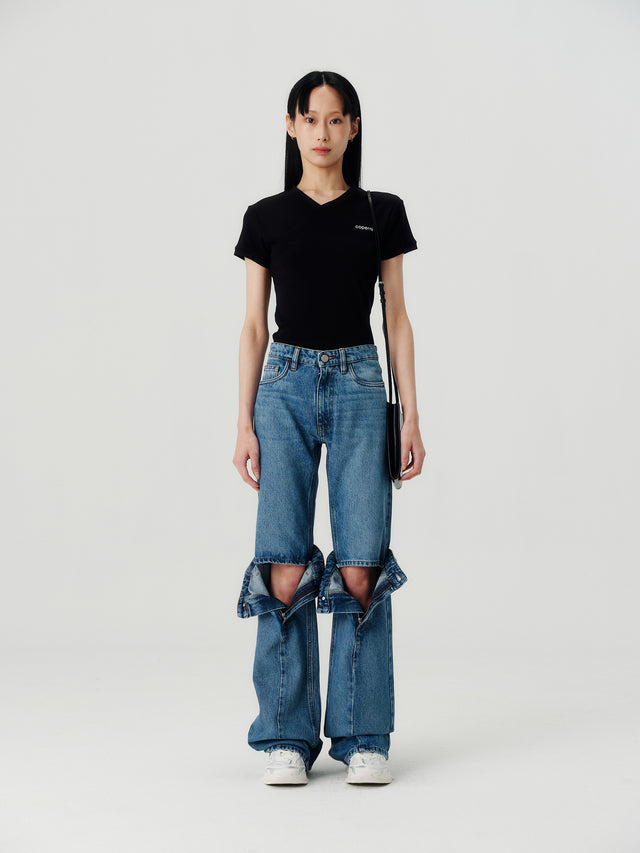 Open Knee Jeans