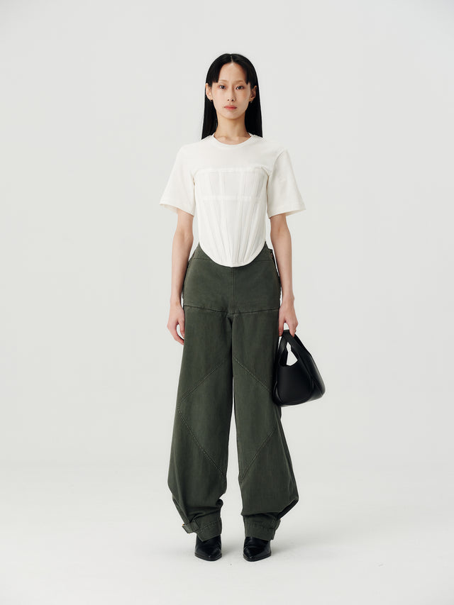 Belted Shell Pant