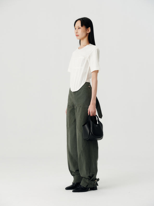 Belted Shell Pant