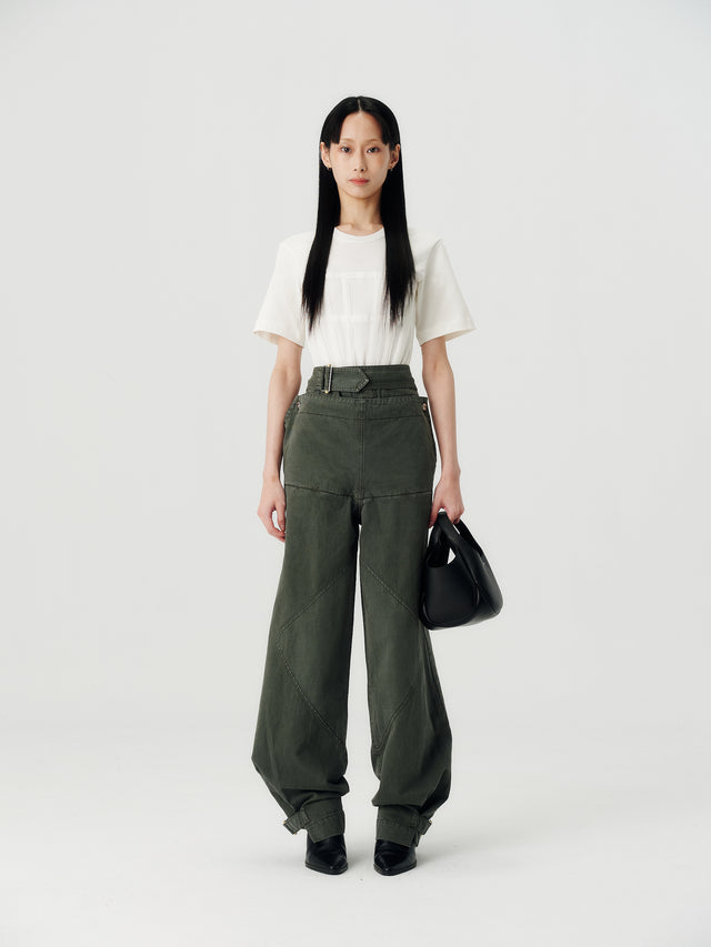 Belted Shell Pant