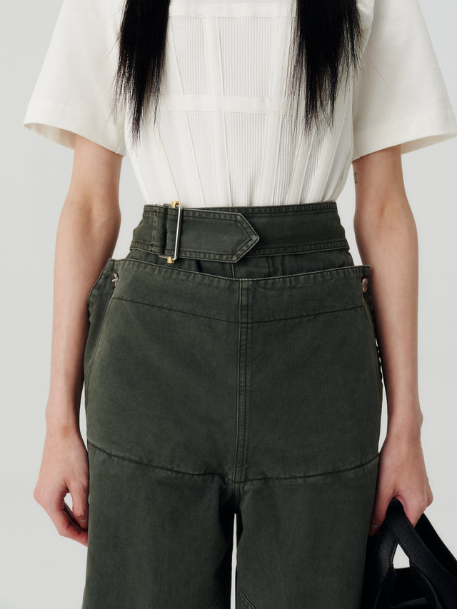 Belted Shell Pant