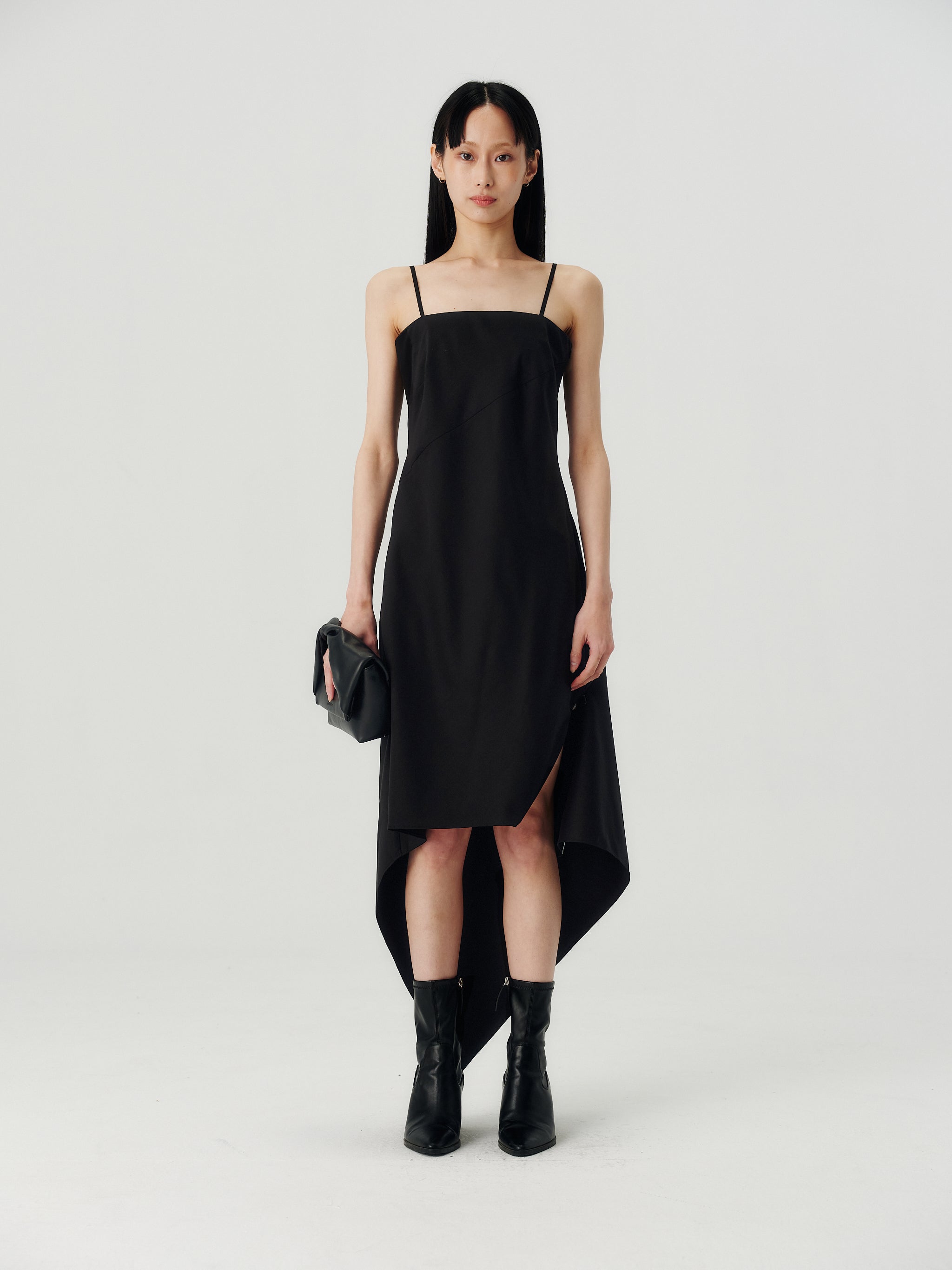 Scarf Hem Dress